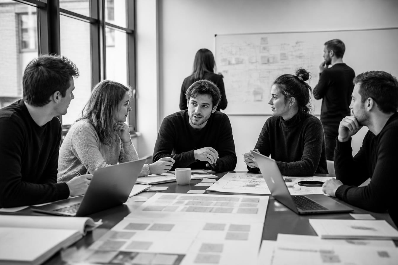 Giovani professionisti al lavoro durante il workshop AI Readiness